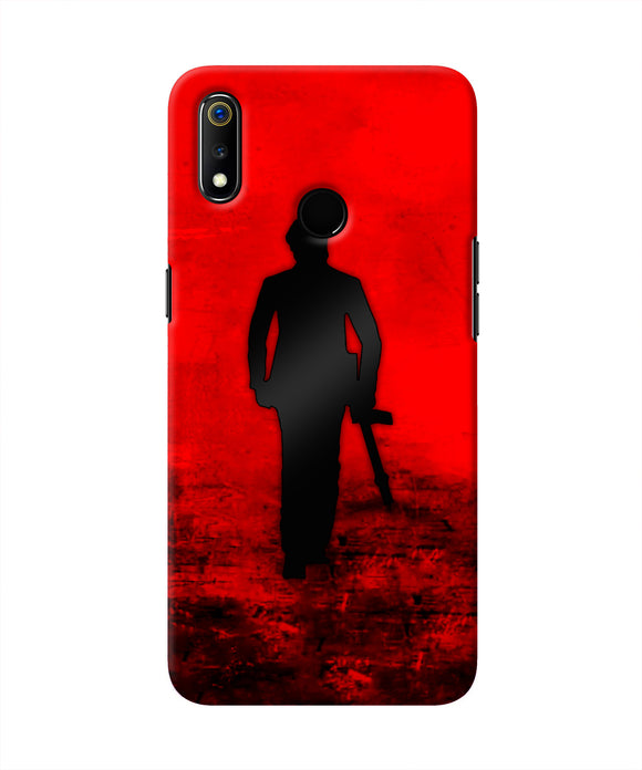 Rocky Bhai with Gun Realme 3 Real 4D Back Cover