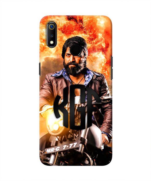 Rocky Bhai on Bike Realme 3 Real 4D Back Cover