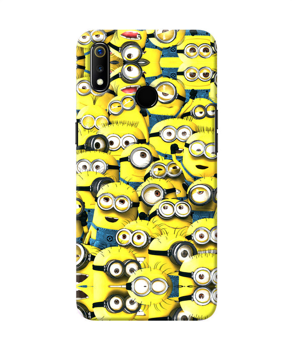 Minions Mini Crowd Realme 3 Back Cover