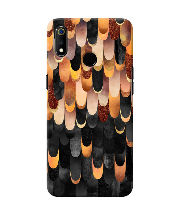 Abstract Wooden Rug Realme 3 Back Cover