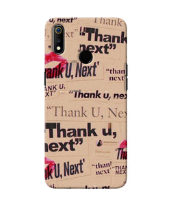 Thank You Next Realme 3 Back Cover