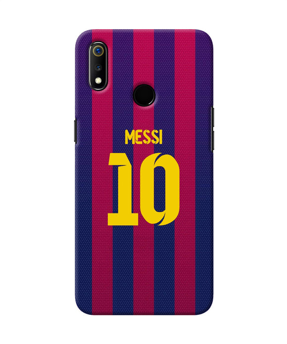 Messi 10 Tshirt Realme 3 Back Cover