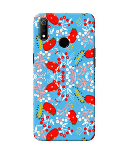 Small Red Animation Pattern Realme 3 Back Cover