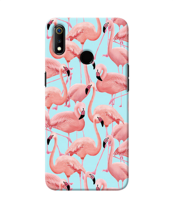 Abstract Sheer Bird Print Realme 3 Back Cover