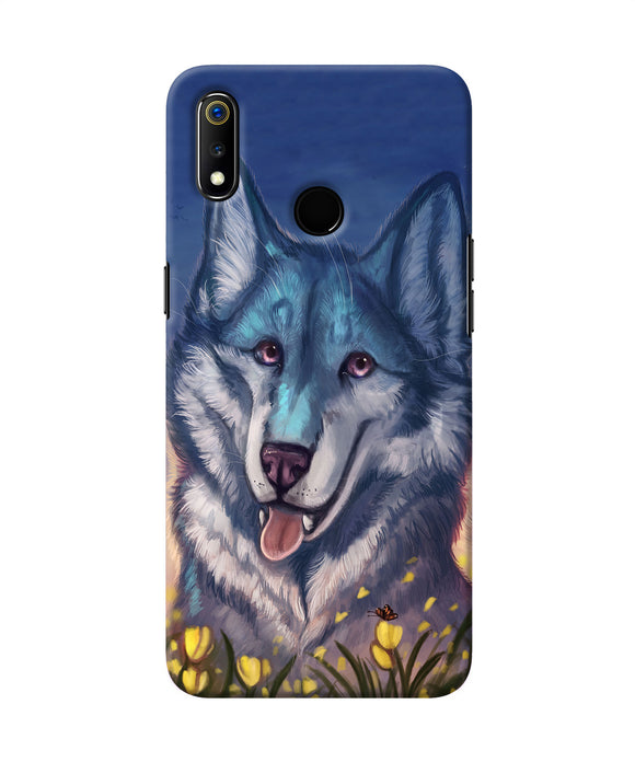 Cute Wolf Realme 3 Back Cover