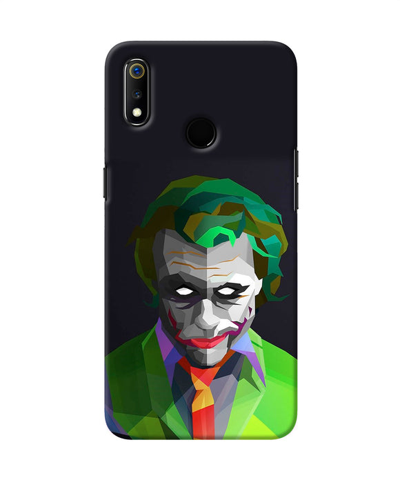 Abstract Dark Knight Joker Realme 3 Back Cover