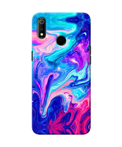 Abstract Colorful Water Realme 3 Back Cover