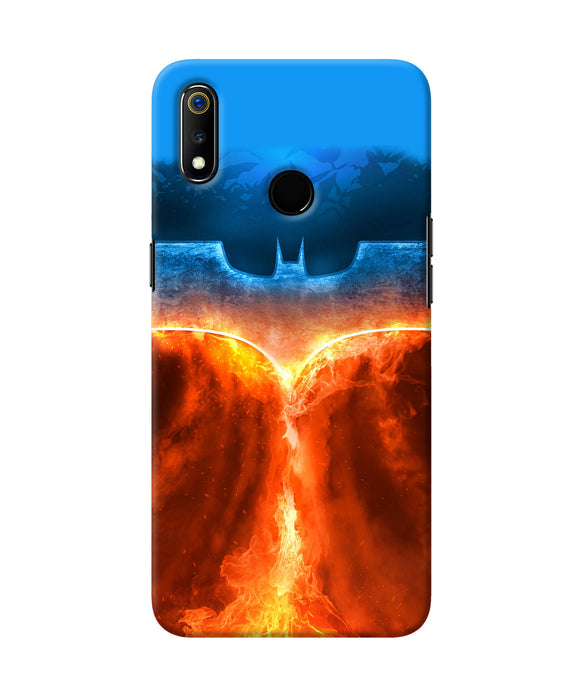 Burning Batman Logo Realme 3 Back Cover