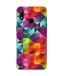 Abstract Triangle Pattern Realme 3 Back Cover