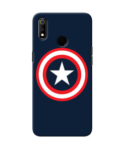 Captain America Logo Realme 3 Back Cover