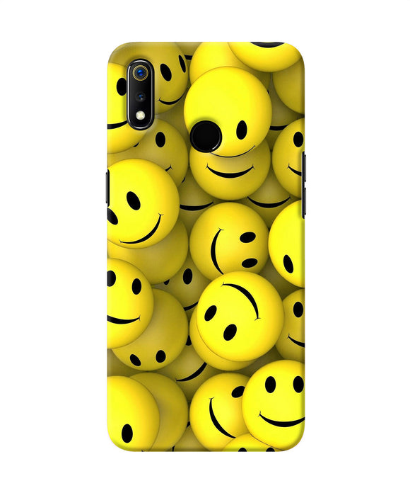 Smiley Balls Realme 3 Back Cover