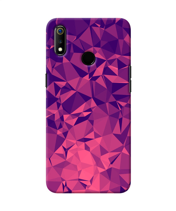 Abstract Red Blue Shine Realme 3 Back Cover