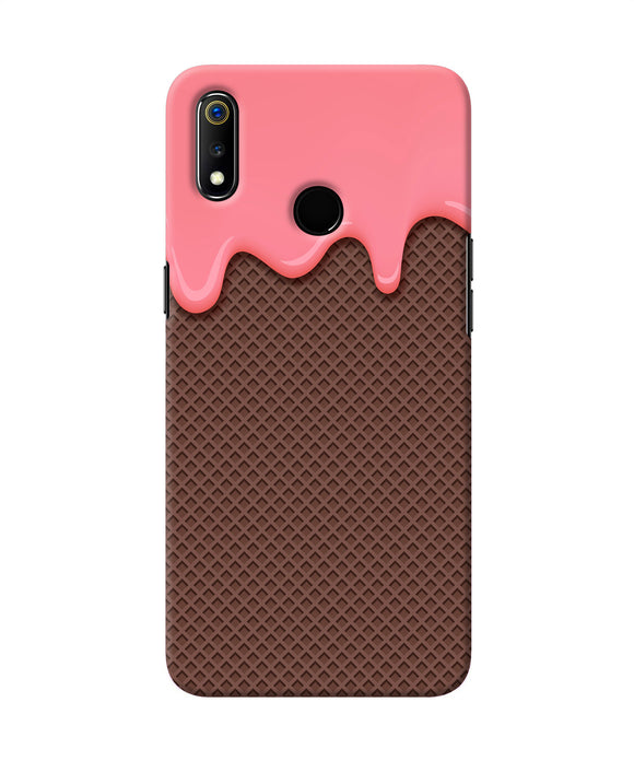 Waffle Cream Biscuit Realme 3 Back Cover