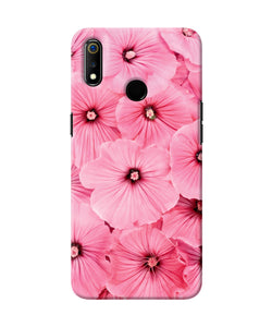 Pink Flowers Realme 3 Back Cover