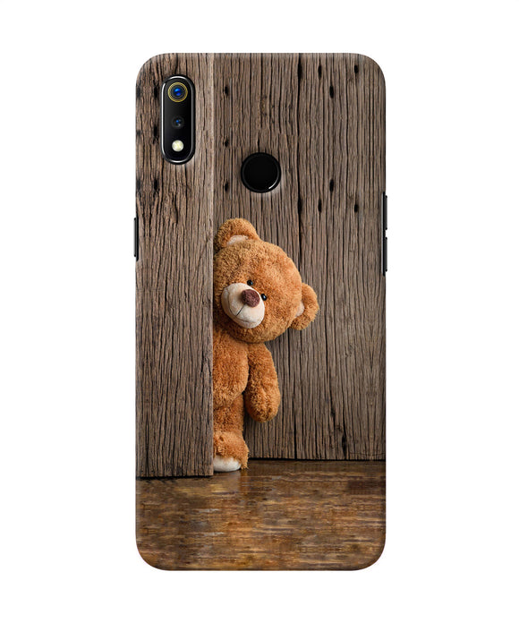 Teddy Wooden Realme 3 Back Cover