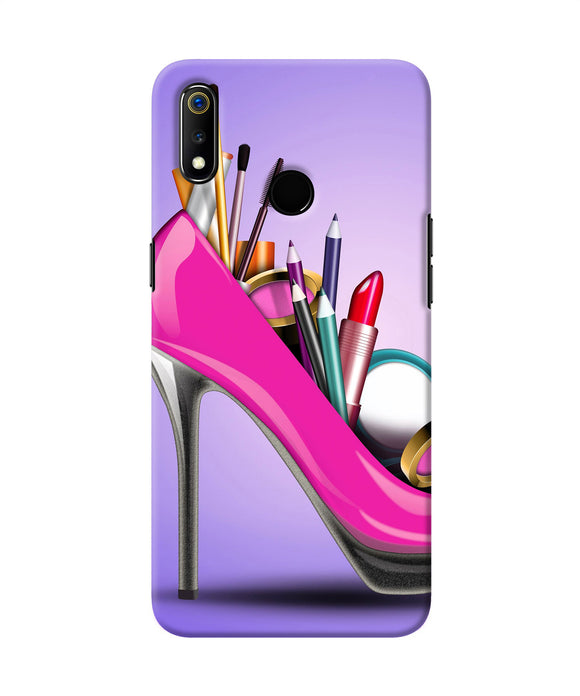 Makeup Heel Shoe Realme 3 Back Cover