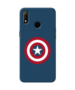 Captain America Logo Realme 3 Back Cover