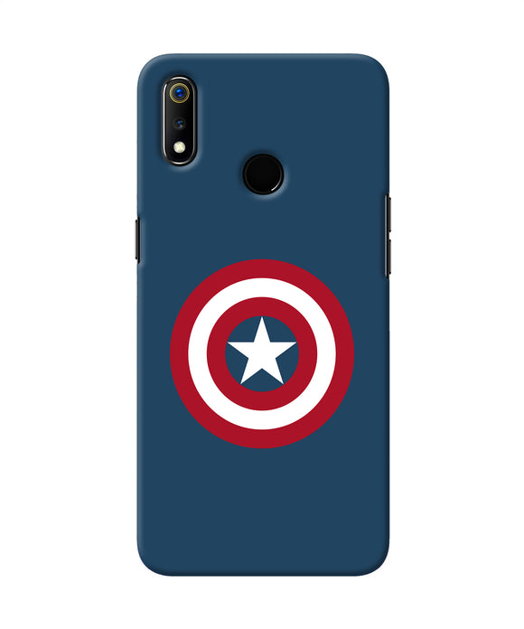 Captain America Logo Realme 3 Back Cover