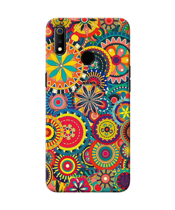 Colorful Circle Pattern Realme 3 Back Cover