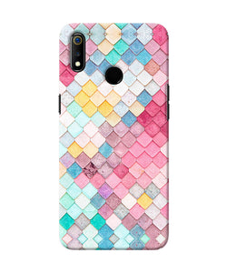 Colorful Fish Skin Realme 3 Back Cover