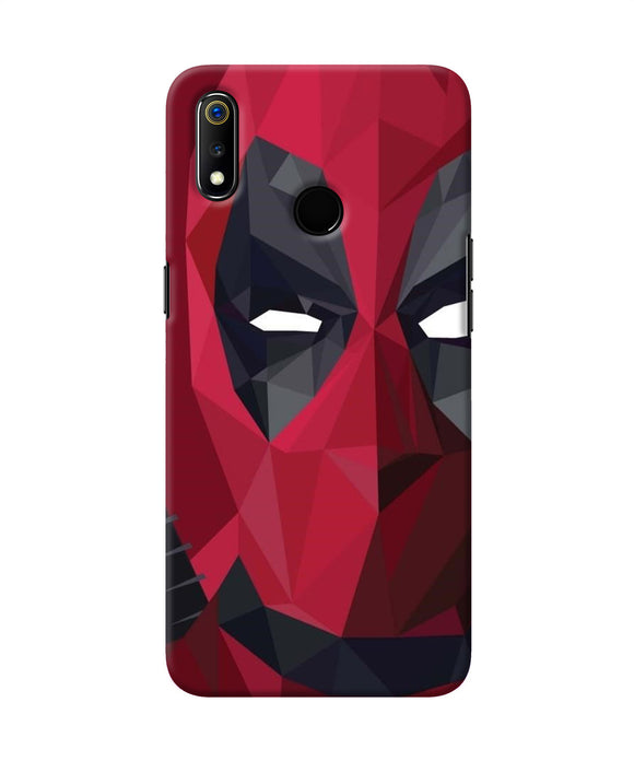 Abstract Deadpool Half Mask Realme 3 Back Cover