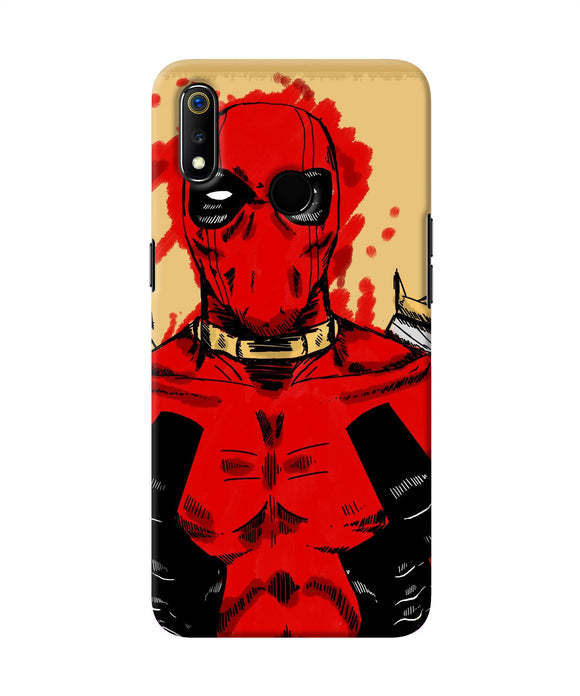 Blooded Deadpool Realme 3 Back Cover