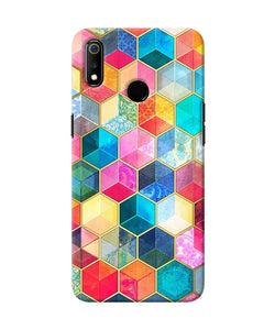 Abstract Color Box Realme 3 Back Cover