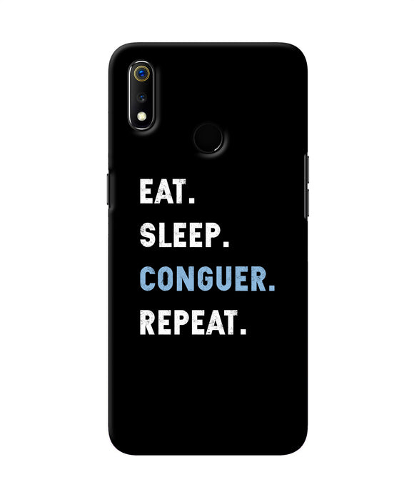 Eat Sleep Quote Realme 3 Back Cover