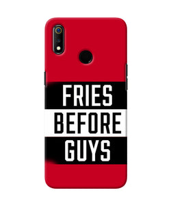 Fries Before Guys Quote Realme 3 Back Cover