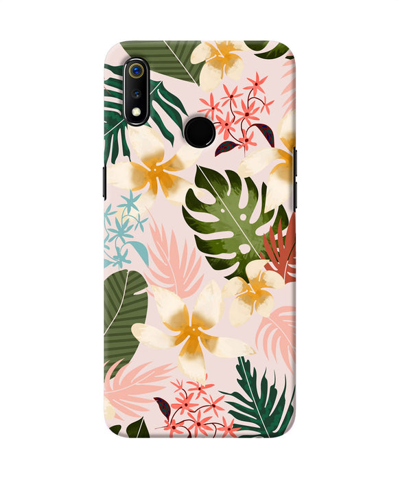 Leaf Print Realme 3 Back Cover