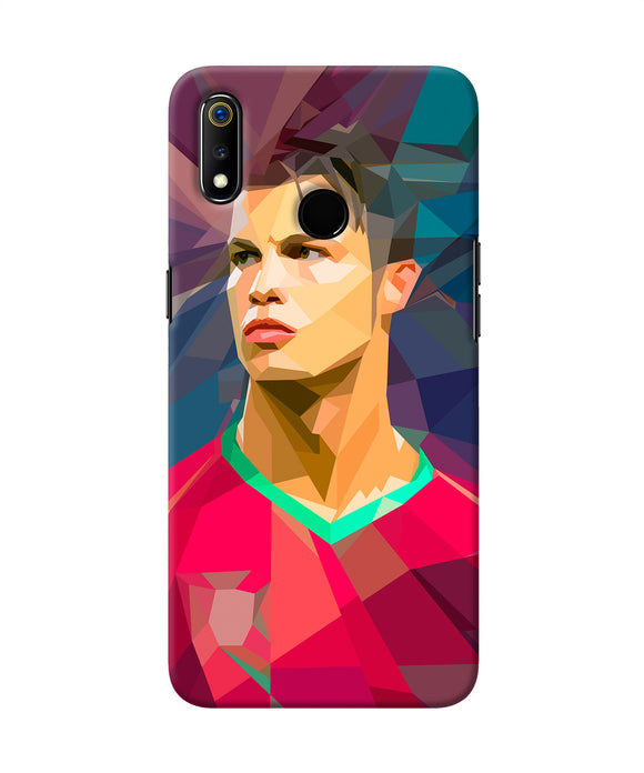 Abstract Ronaldo Realme 3 Back Cover