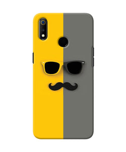 Mustache Glass Realme 3 Back Cover