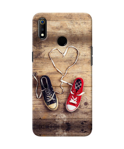 Shoelace Heart Realme 3 Back Cover