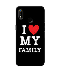 I Love My Family Realme 3 Back Cover