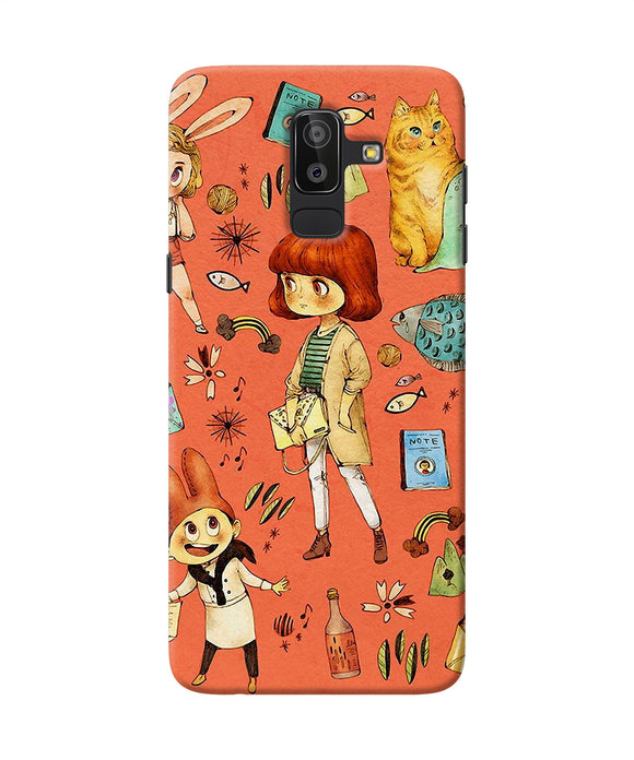 Canvas Little Girl Print Samsung On8 2018 Back Cover