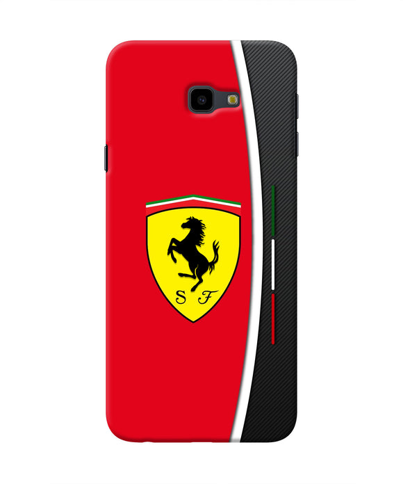 Ferrari Abstract Red Samsung J4 Plus Real 4D Back Cover