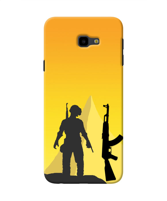 PUBG Silhouette Samsung J4 Plus Real 4D Back Cover