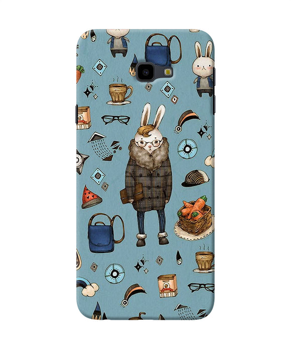 Canvas Rabbit Print Samsung J4 Plus Back Cover