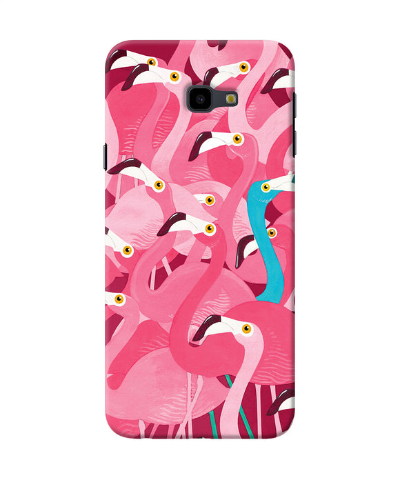 Abstract Sheer Bird Pink Print Samsung J4 Plus Back Cover