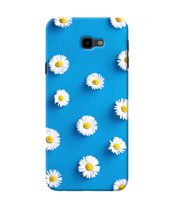 White Flowers Samsung J4 Plus Back Cover