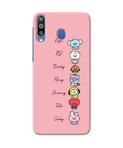 BTS names Samsung M30/A40s Back Cover