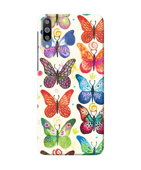 Abstract Butterfly Print Samsung M30 Back Cover