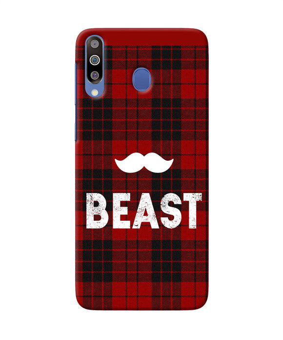 Beast Red Square Samsung M30 Back Cover
