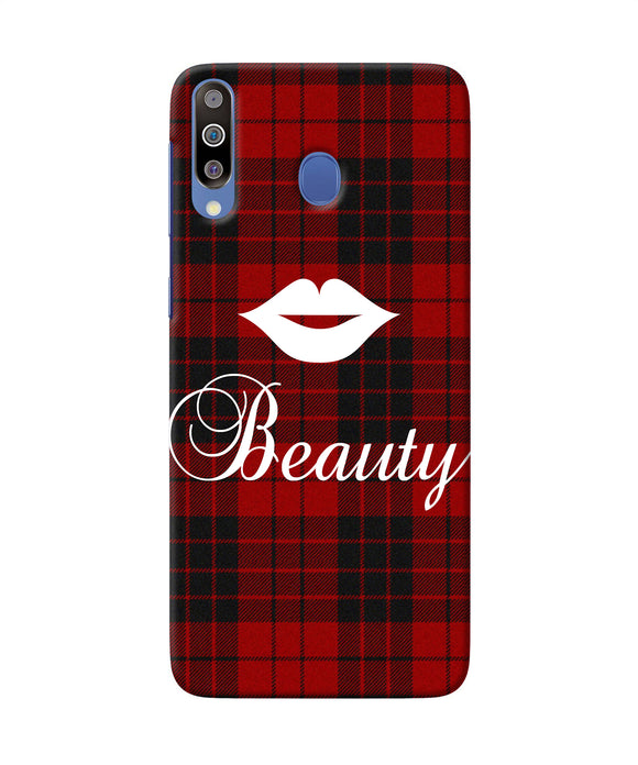 Beauty Red Square Samsung M30 Back Cover