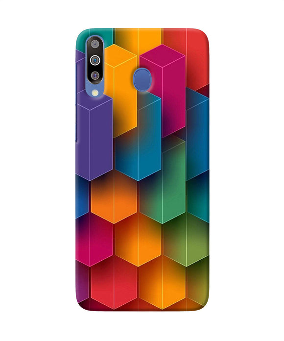 Abstract Rectangle Print Samsung M30 Back Cover