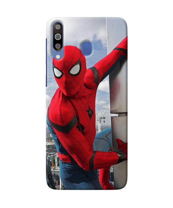 Spiderman On The Wall Samsung M30 Back Cover
