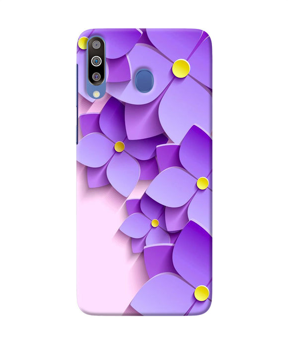 Violet Flower Craft Samsung M30 Back Cover