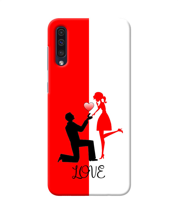 Love Propose Red And White Samsung A50 / A50s / A30s Back Cover