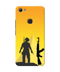 PUBG Silhouette Vivo Y81 Real 4D Back Cover