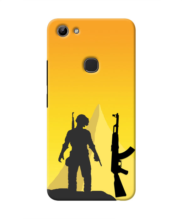 PUBG Silhouette Vivo Y81 Real 4D Back Cover